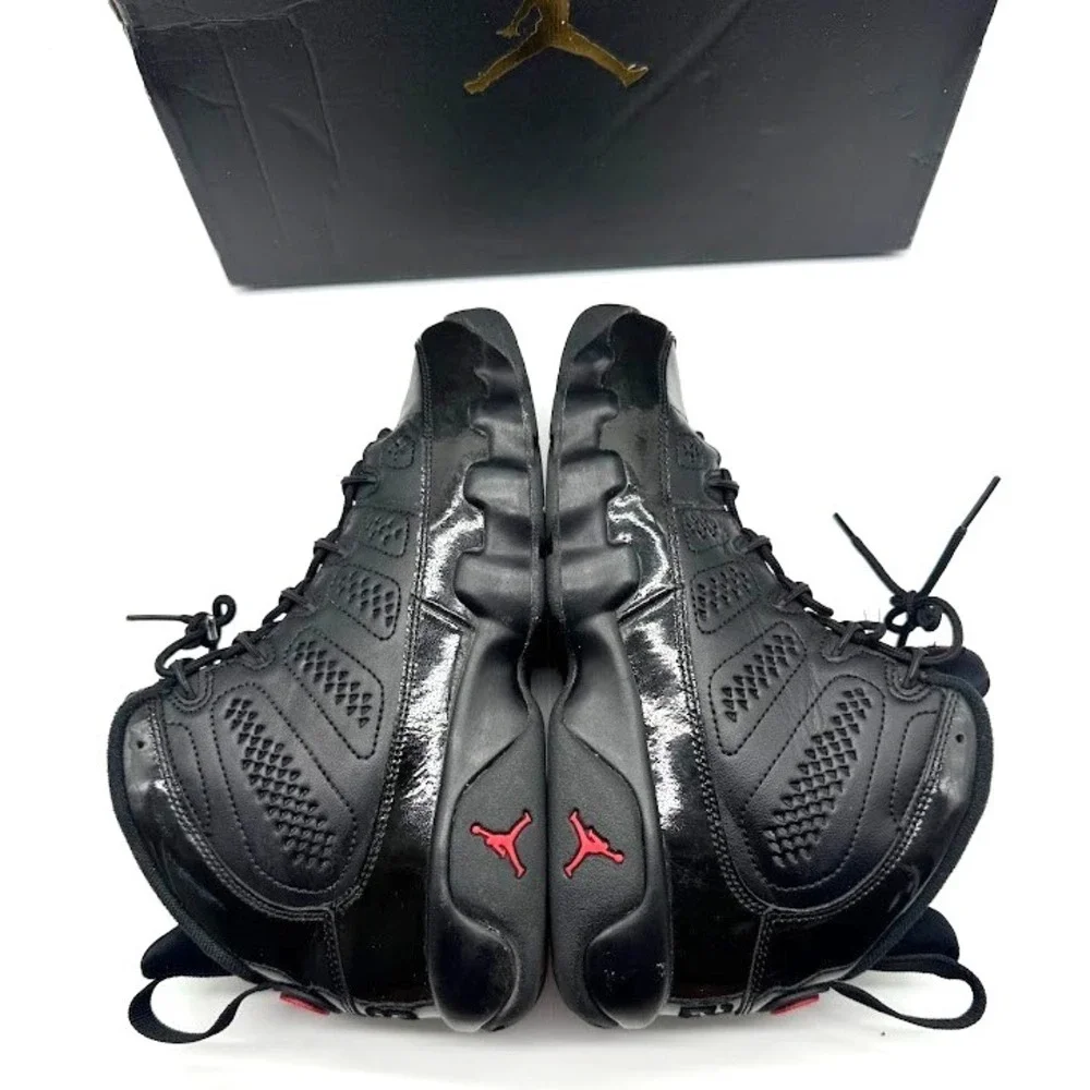 Nike Air Jordan 9 Retro BG Black Red 302359-014 Youth US 7Y EU 40 w/ Box